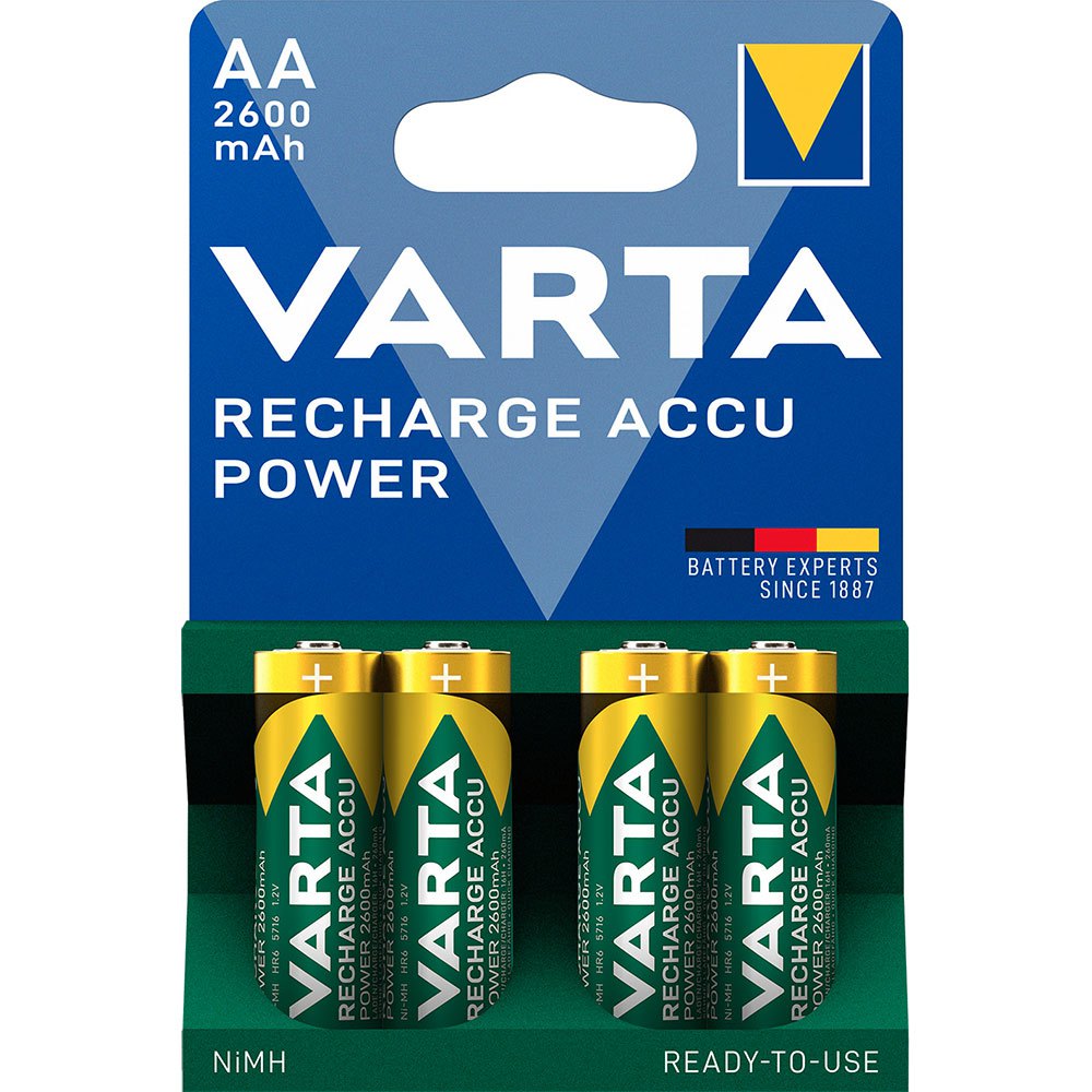 Купить Varta 38657 AA NiMH 2600mAh Mignon 1x4 AA NiMH 2600mAh Mignon Аккумуляторы Зеленый Green 7ft.ru в интернет магазине Семь Футов