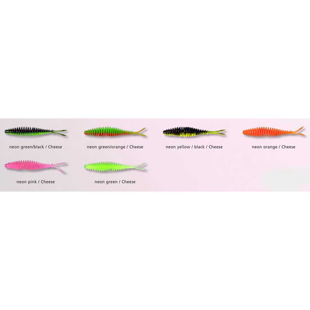 Купить Magic trout 3279001 T-Worm V-Tail 65 Mm 1g Многоцветный Cheese / Neon Green / Black 7ft.ru в интернет магазине Семь Футов