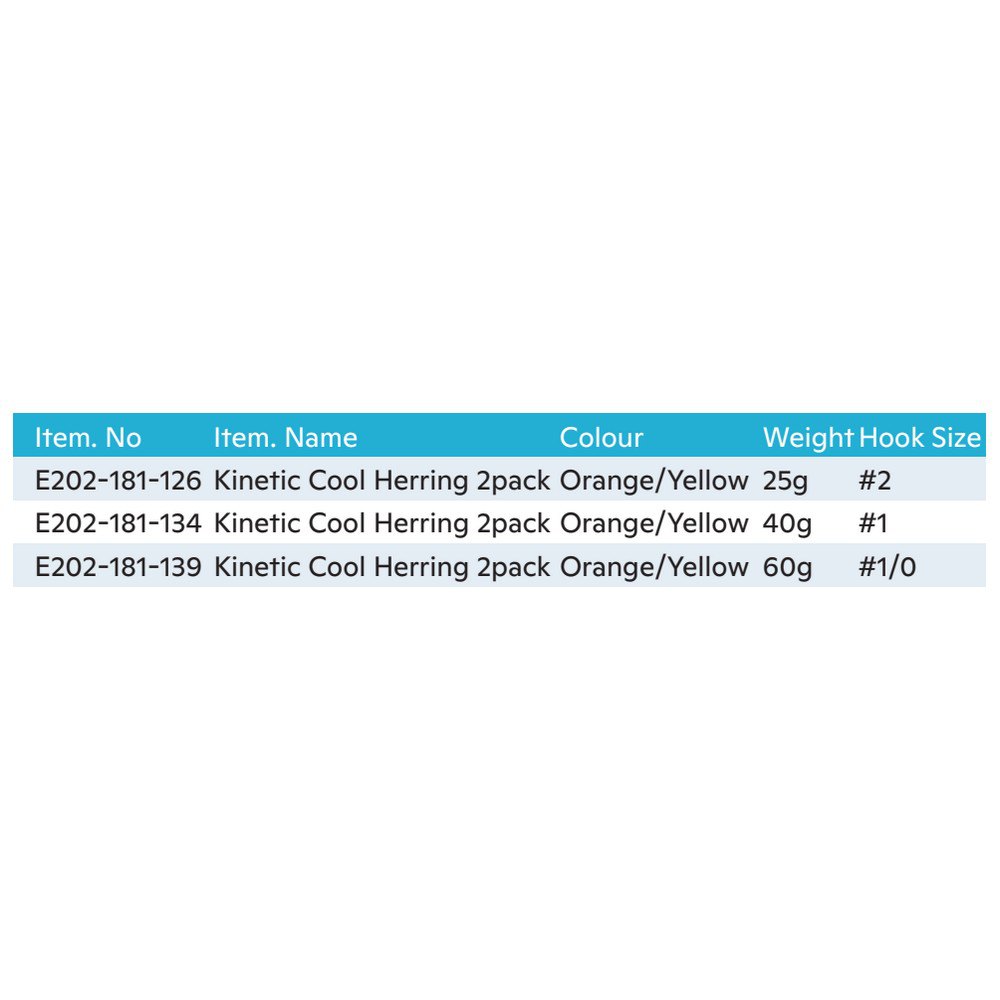 Купить Kinetic E202-272-134 Cool Herring Джиг 40g Оранжевый  Black / Red 7ft.ru в интернет магазине Семь Футов