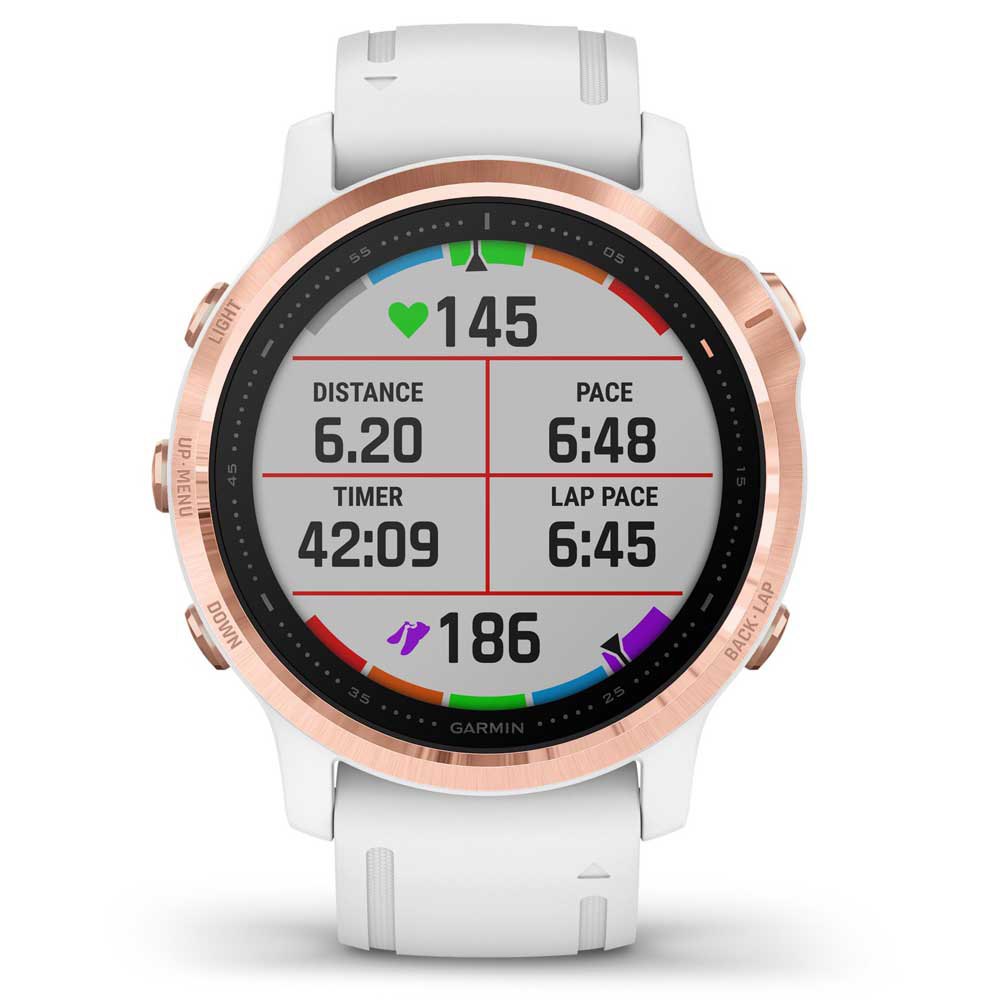 Купить Garmin 010-02159-11 Fenix 6S Pro Часы Белая  Rose Gold / White 7ft.ru в интернет магазине Семь Футов