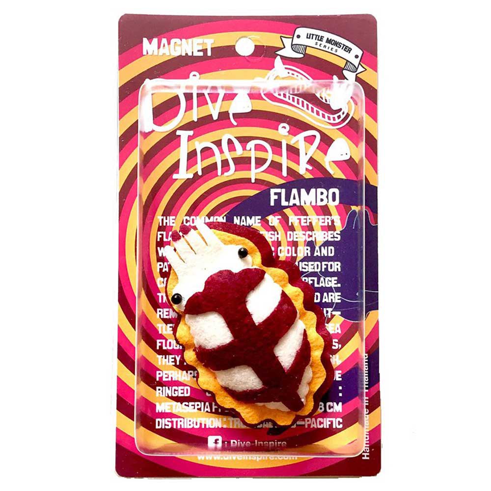 Купить Dive inspire MN-018 Яркий магнит из каракатицы Многоцветный Purple / White / Orange 7ft.ru в интернет магазине Семь Футов