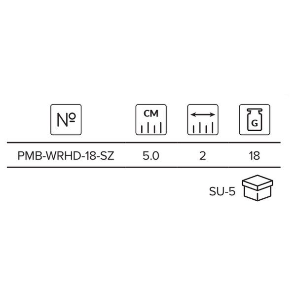 Купить Mikado PMB-WRHD-18-SZ Roach Double Ложка 50 мм 18 г Серебристый Silver / Gold 7ft.ru в интернет магазине Семь Футов