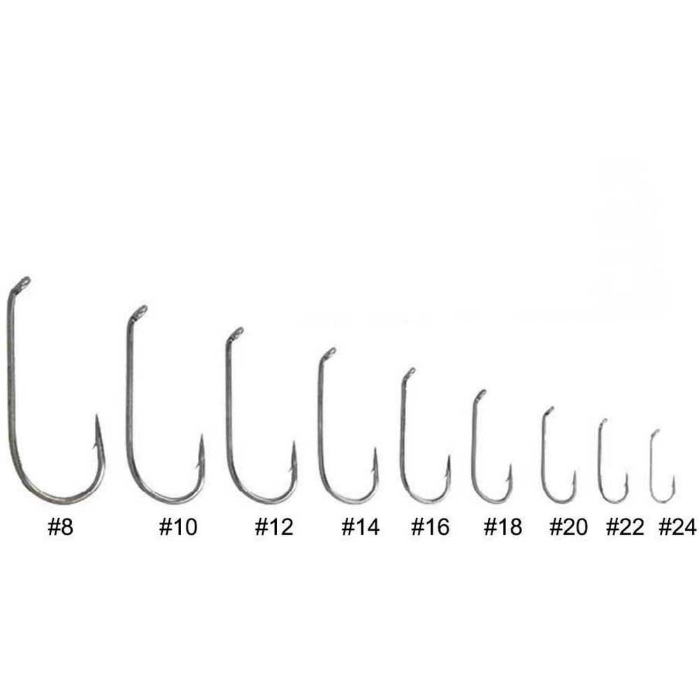 Купить Baetis D2420 D24 Fly Hook 20 единицы Черный  Silver 20  7ft.ru в интернет магазине Семь Футов