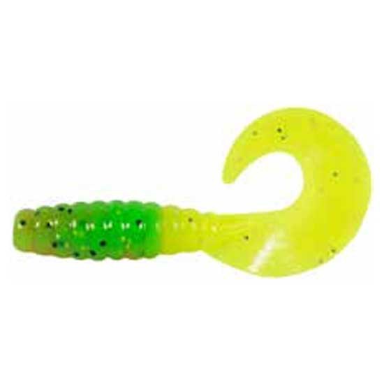 Купить Berkley 1307439 Powerbait Micro Power Grub 50 Зеленый  Yellow 50 mm  7ft.ru в интернет магазине Семь Футов