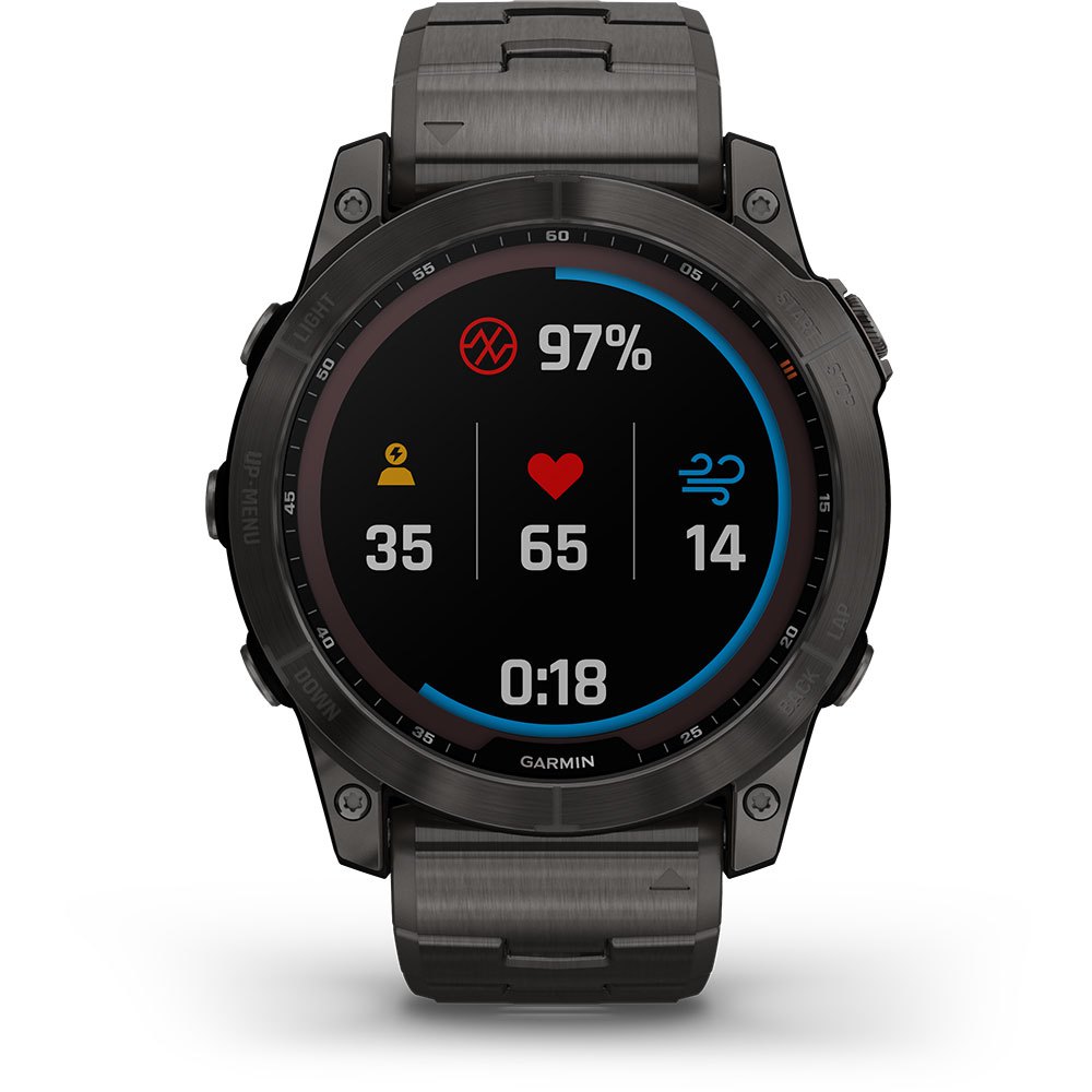 Купить Garmin 010-02541-11 Fenix 7X Sapphire Solar Часы Черный  Carbon Grey DLC Titanium / Black 7ft.ru в интернет магазине Семь Футов