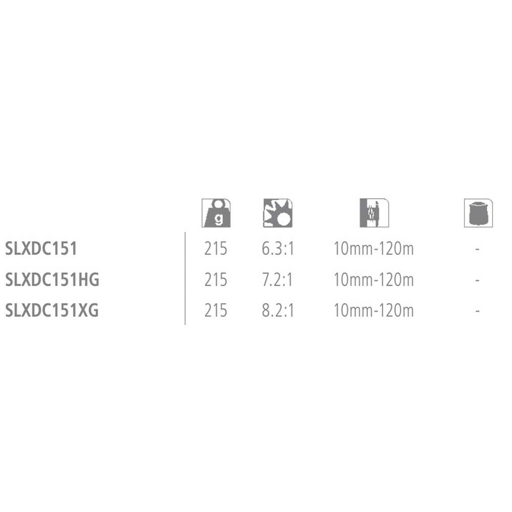 Купить Shimano fishing SLXDC151XG SLX DC Extra High Gear Мультипликаторная Катушка Серый Black Ratio: 8.2:1  7ft.ru в интернет магазине Семь Футов
