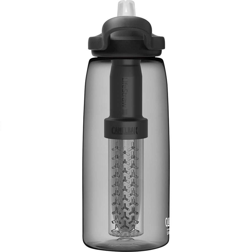 Купить Camelbak 2550.001001 Eddy+Lifestraw 1L Бутылка для воды Серый Charcoal 7ft.ru в интернет магазине Семь Футов