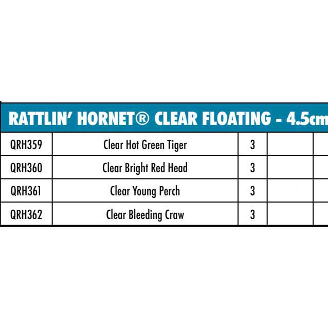 Купить Salmo QRH359 Rattlin Hornet Clear Floating 45 Mm Многоцветный Clear Hot Green Tiger 7ft.ru в интернет магазине Семь Футов