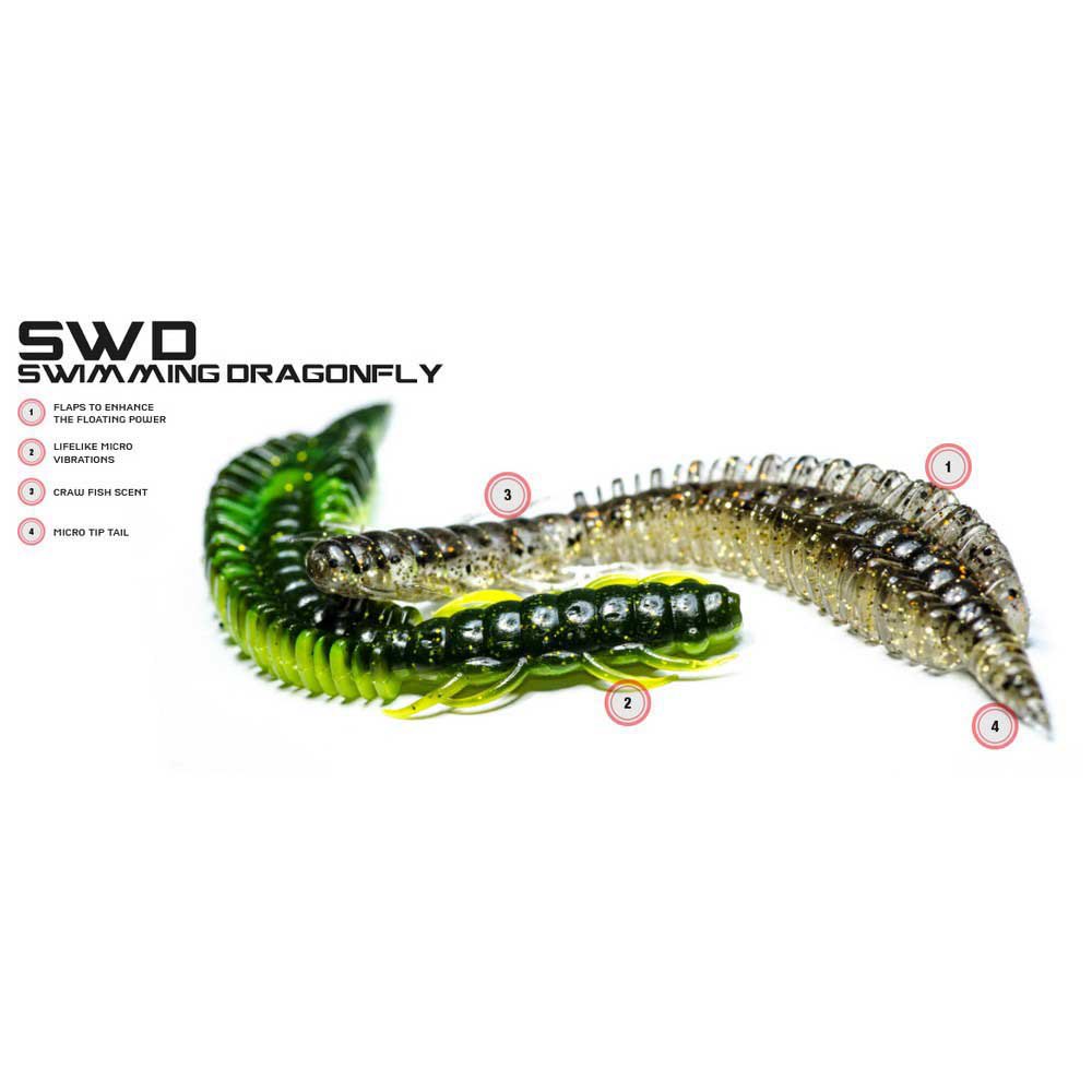 Купить Molix SWD3.5-453 Swimming Dragonfly Floating 89 Mm 8 единицы измерения Многоцветный 453 UV Watermelon Gold / Chart 7ft.ru в интернет магазине Семь Футов