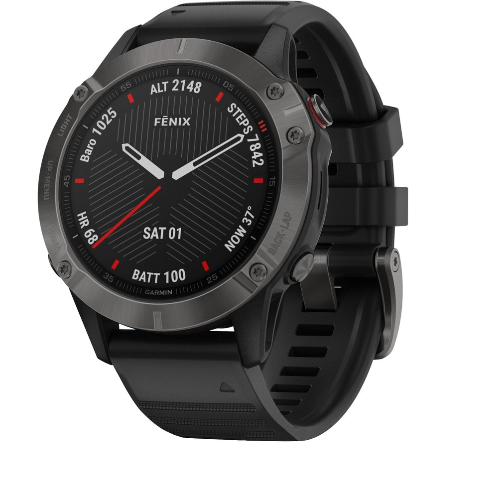 Купить Garmin 010-02158-11 Fenix 6 Sapphire Часы Черный  Black 7ft.ru в интернет магазине Семь Футов