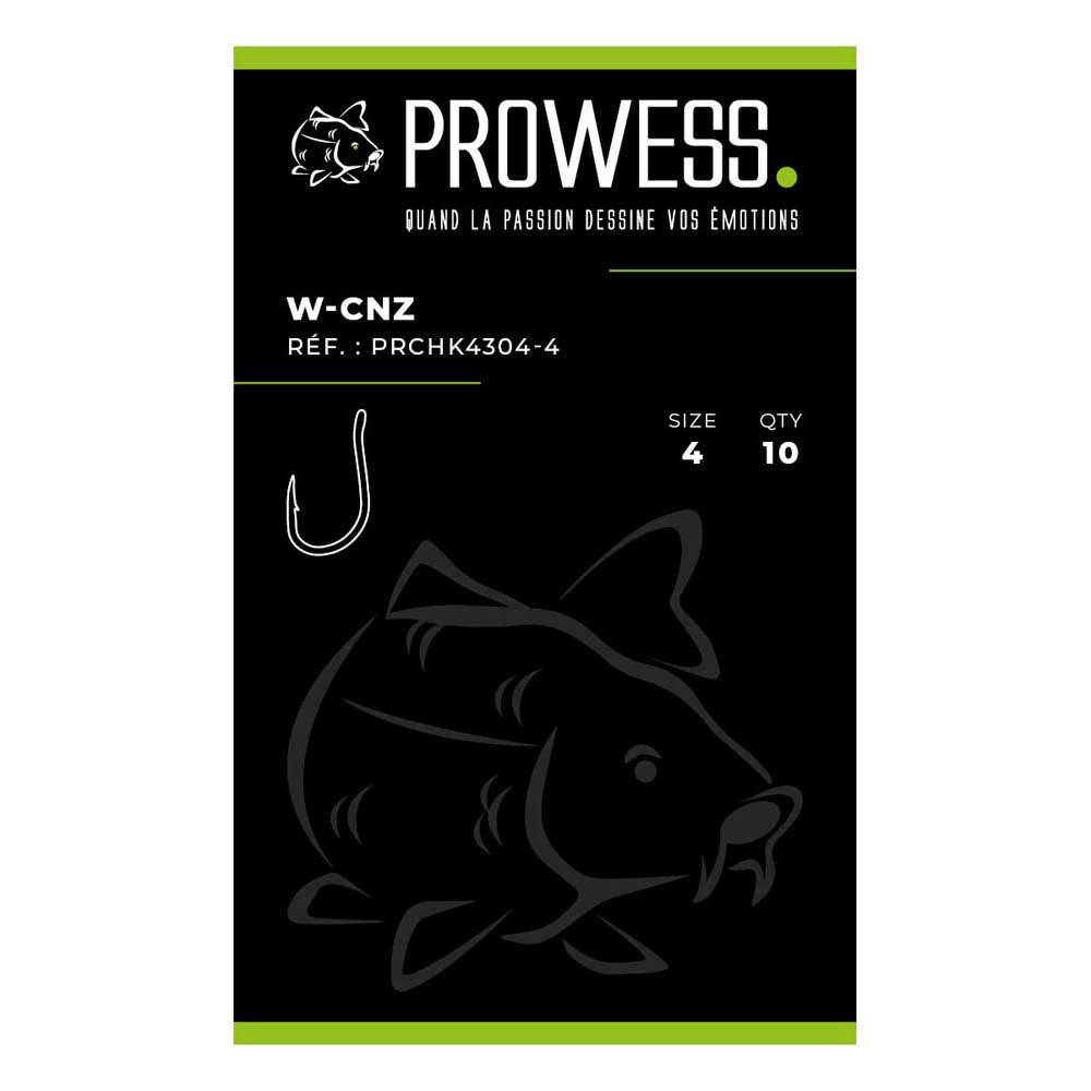 Купить Prowess PRCHK4304-10 W-CNZ Одноглазый Крючок Без Бородки Черный Black 10  7ft.ru в интернет магазине Семь Футов