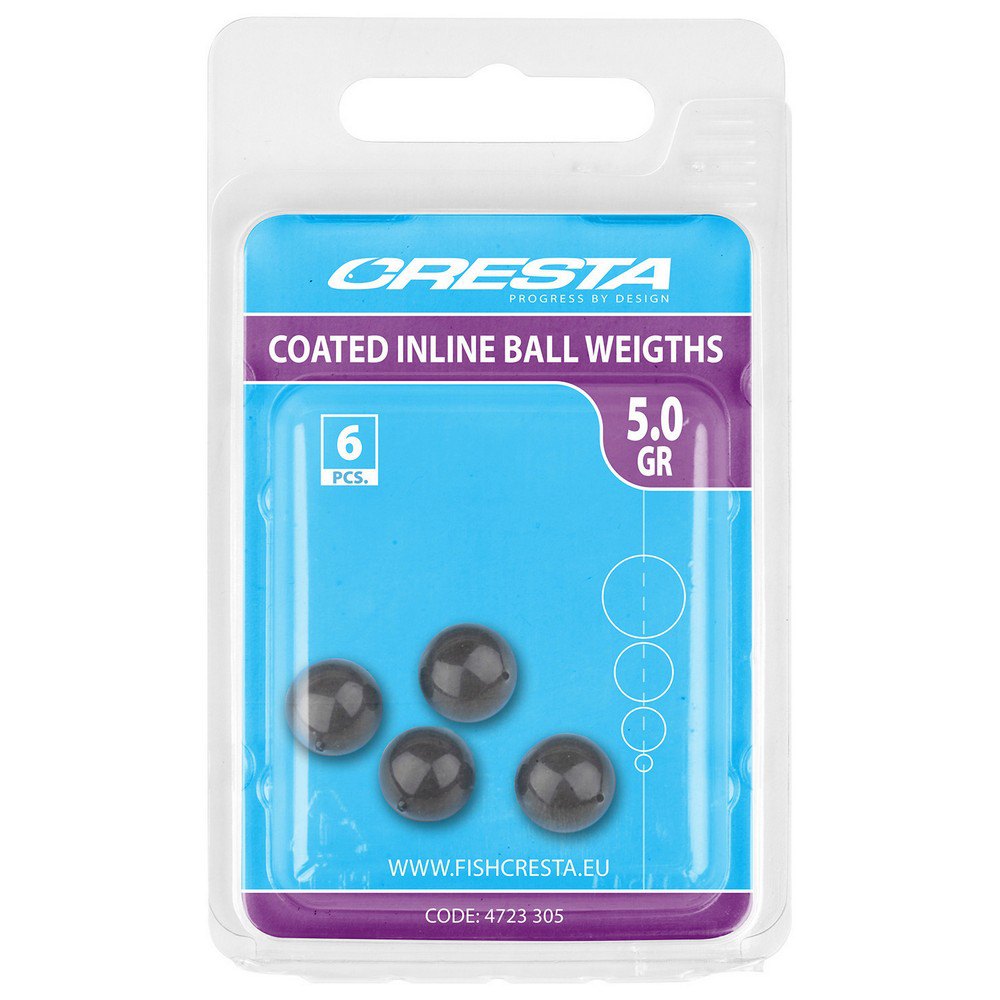 Купить Cresta 4723-304 Coated Inline Ball Вести Черный  Black 4.0 g  7ft.ru в интернет магазине Семь Футов