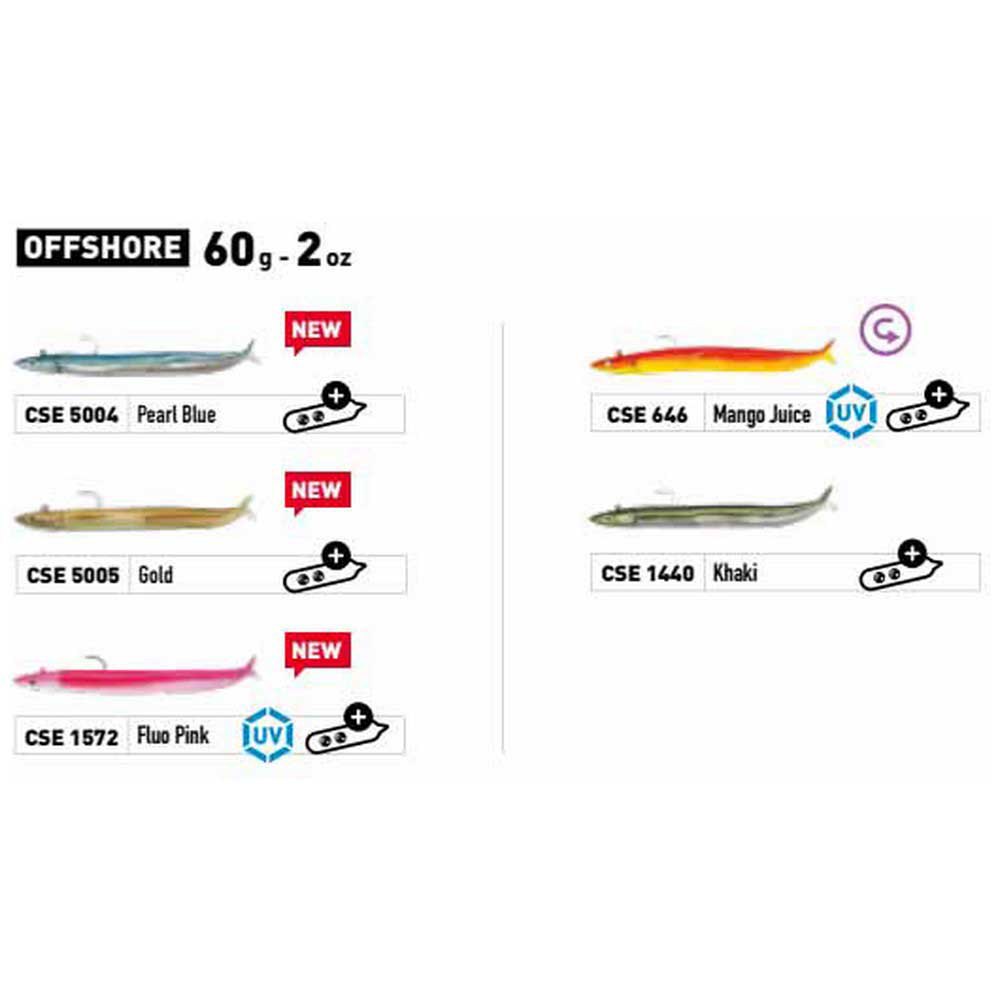 Купить Fiiish CSE1440 Crazy Sand Eel Combo Offshore Мягкая приманка 220 Mm 60g Многоцветный Khaki 7ft.ru в интернет магазине Семь Футов