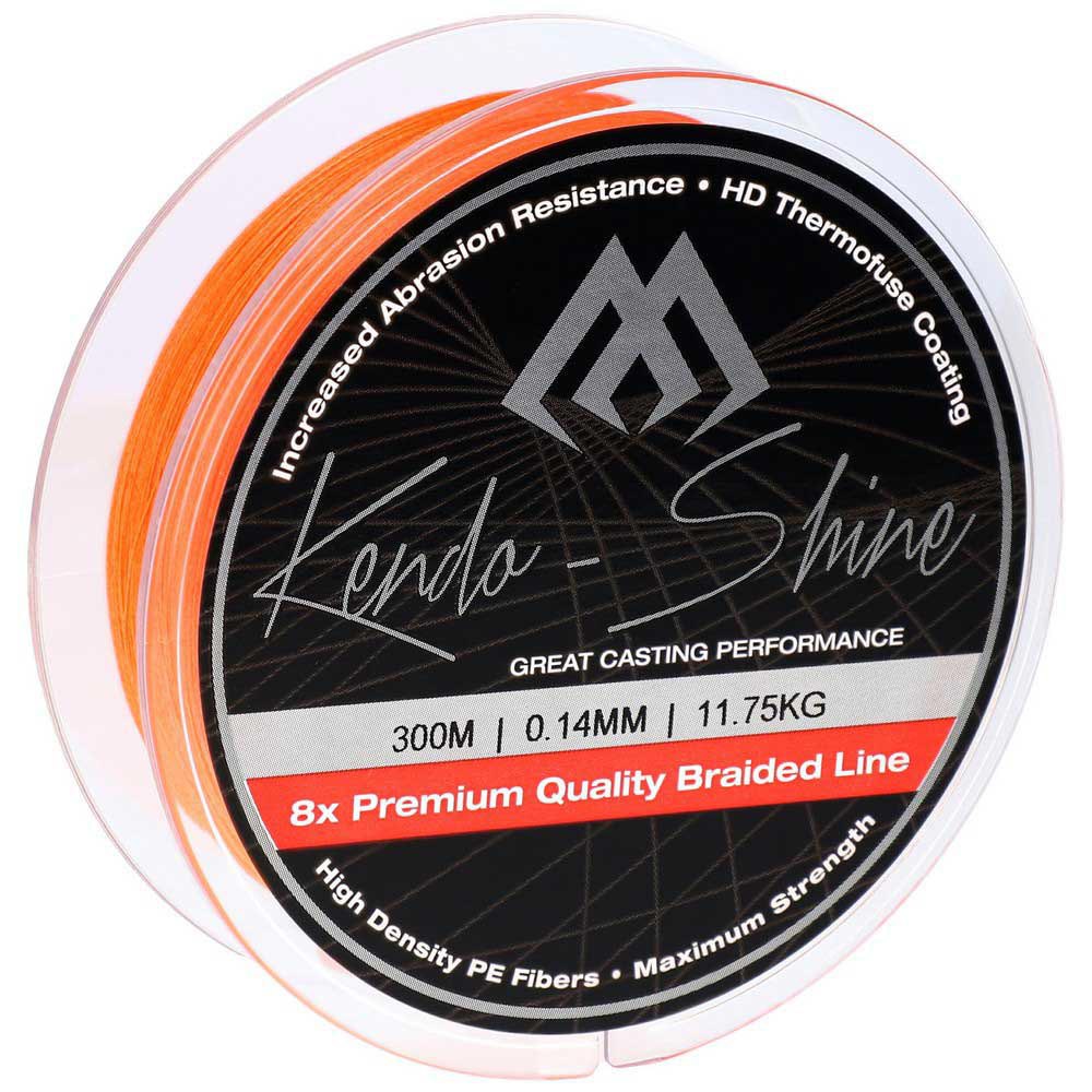 Купить Mikado ZKS00O-300-016 Kendo Shine Плетеная леска 300 м Оранжевый Orange 0.160 mm  7ft.ru в интернет магазине Семь Футов