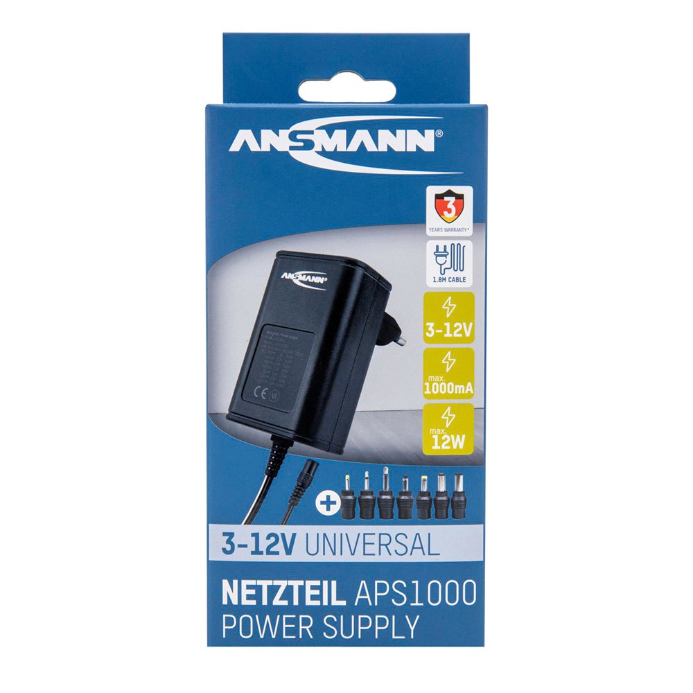 Купить Ansmann 1201-0023 APS 1000 Max 12W Аккумуляторы Черный Black 7ft.ru в интернет магазине Семь Футов