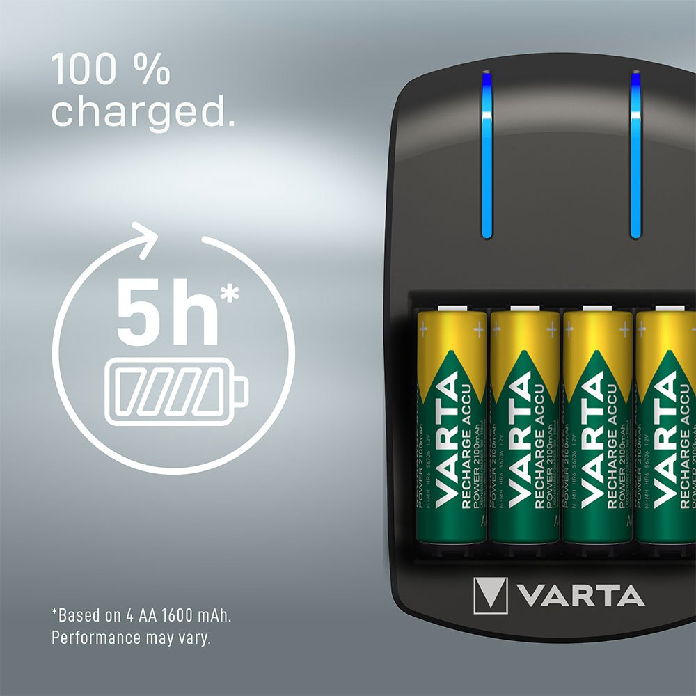 Купить Varta 38661 Plug 4x 2100mAh Mignon AA Аккумуляторы Черный Black 7ft.ru в интернет магазине Семь Футов