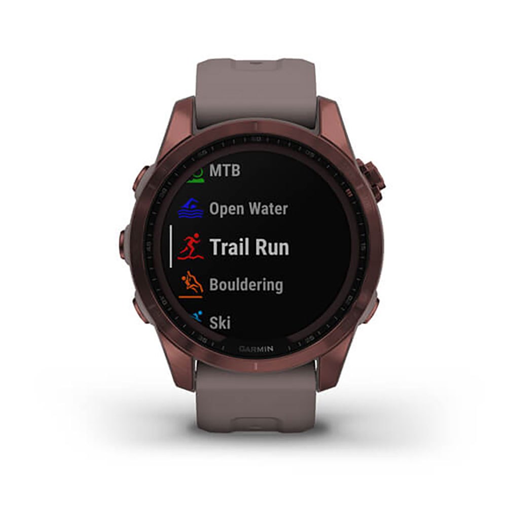 Купить Garmin 010-02539-29 Fenix 7S Sapphire Solar Часы Коричневый Dark Bronze Titanium / Shale Gray 7ft.ru в интернет магазине Семь Футов