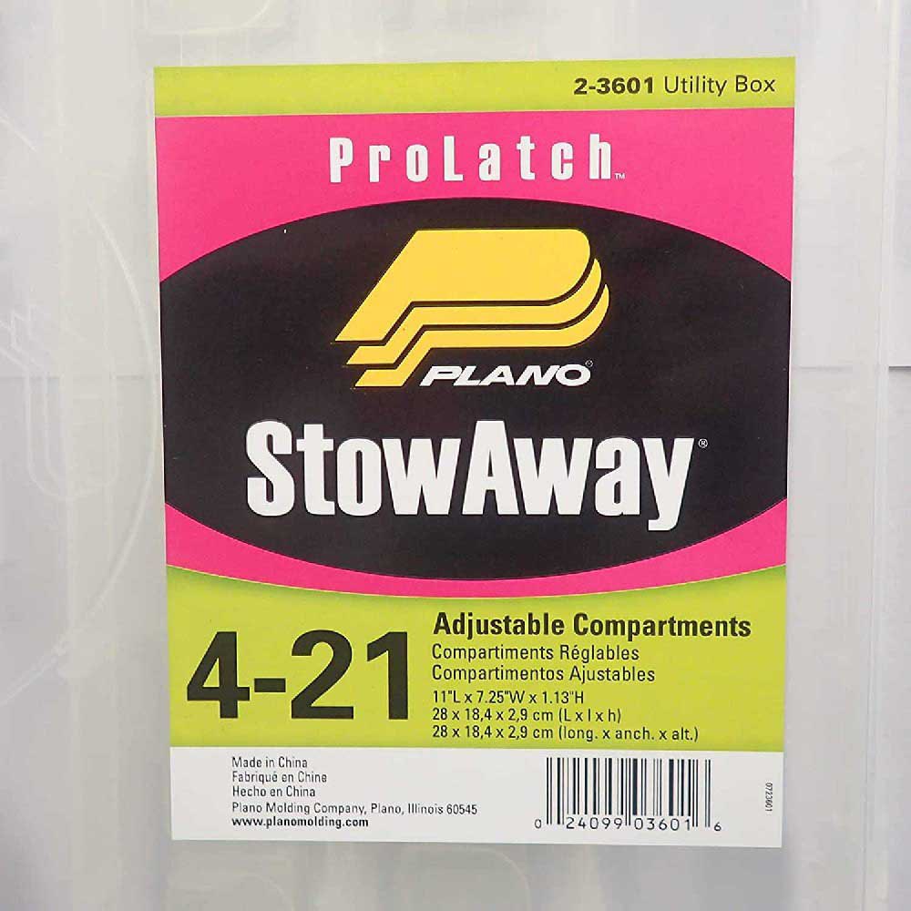 Купить Plano 1561214 Prolatch Stowaway Тонкая коробка для приманок Бесцветный Clear 7ft.ru в интернет магазине Семь Футов