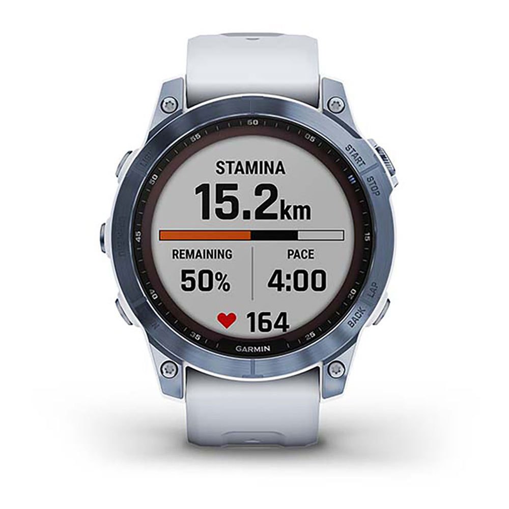 Купить Garmin 010-02540-25 Fenix 7 Sapphire Solar Часы Белая  Mineral Blue Titanium / Whitestone 7ft.ru в интернет магазине Семь Футов