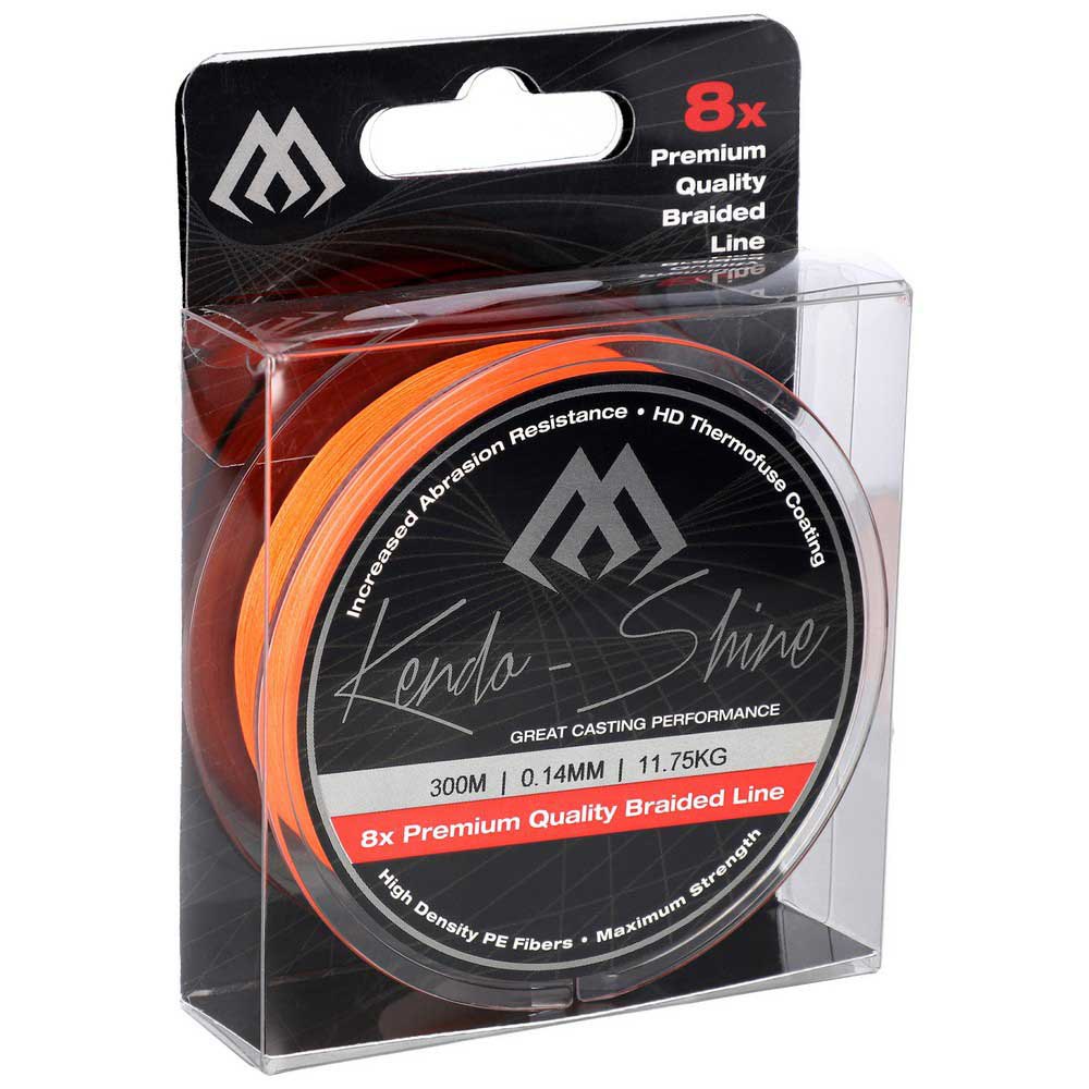 Купить Mikado ZKS00O-300-016 Kendo Shine Плетеная леска 300 м Оранжевый Orange 0.160 mm  7ft.ru в интернет магазине Семь Футов