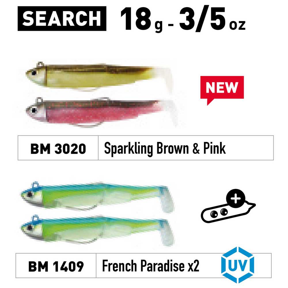 Купить Fiiish BM3020 Black Minnow Мягкая приманка Double Combo Search 120 mm 18g Многоцветный Sparkling Brown / Pink 7ft.ru в интернет магазине Семь Футов