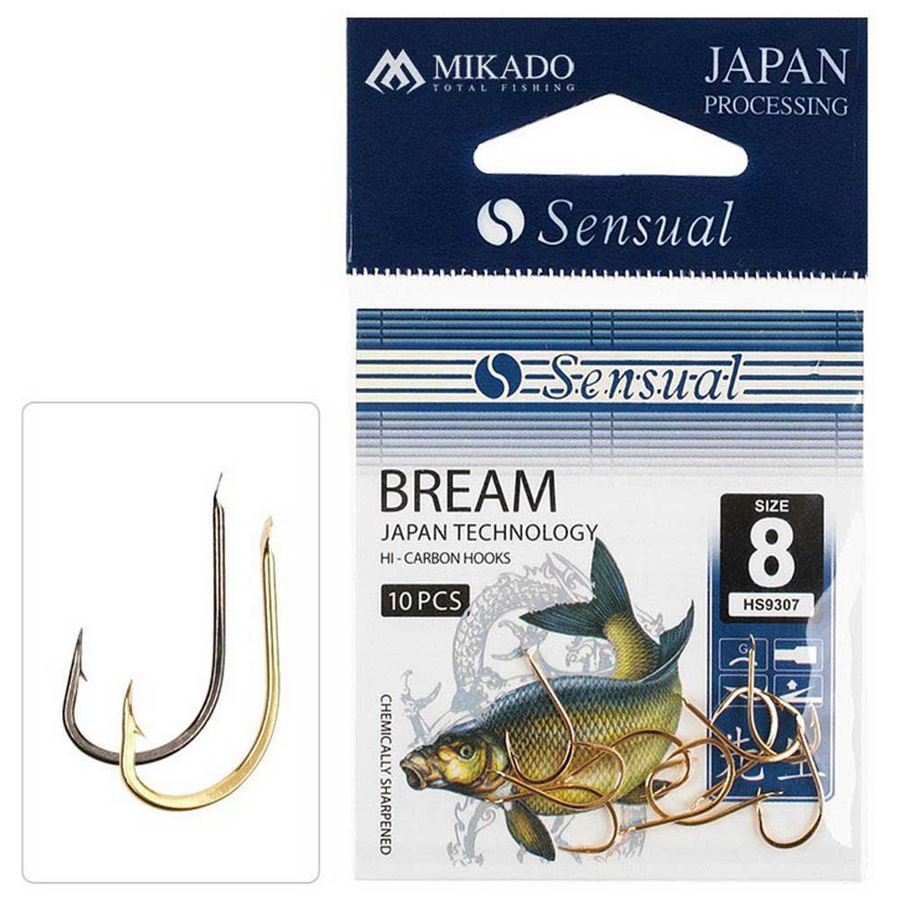 Купить Mikado HS9307-12B Sensual Bream Крючки С Одним Глазком Золотистый Black Nickel 12  7ft.ru в интернет магазине Семь Футов