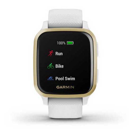 Купить Garmin 010-02427-11 Venu SQ Часы Белая  Light Gold / White 7ft.ru в интернет магазине Семь Футов