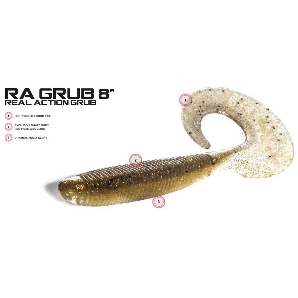 Купить Molix RG8BK-64 Real Action Grub 203 Mm 24 Единицы Многоцветный 64 Marron Glace 7ft.ru в интернет магазине Семь Футов