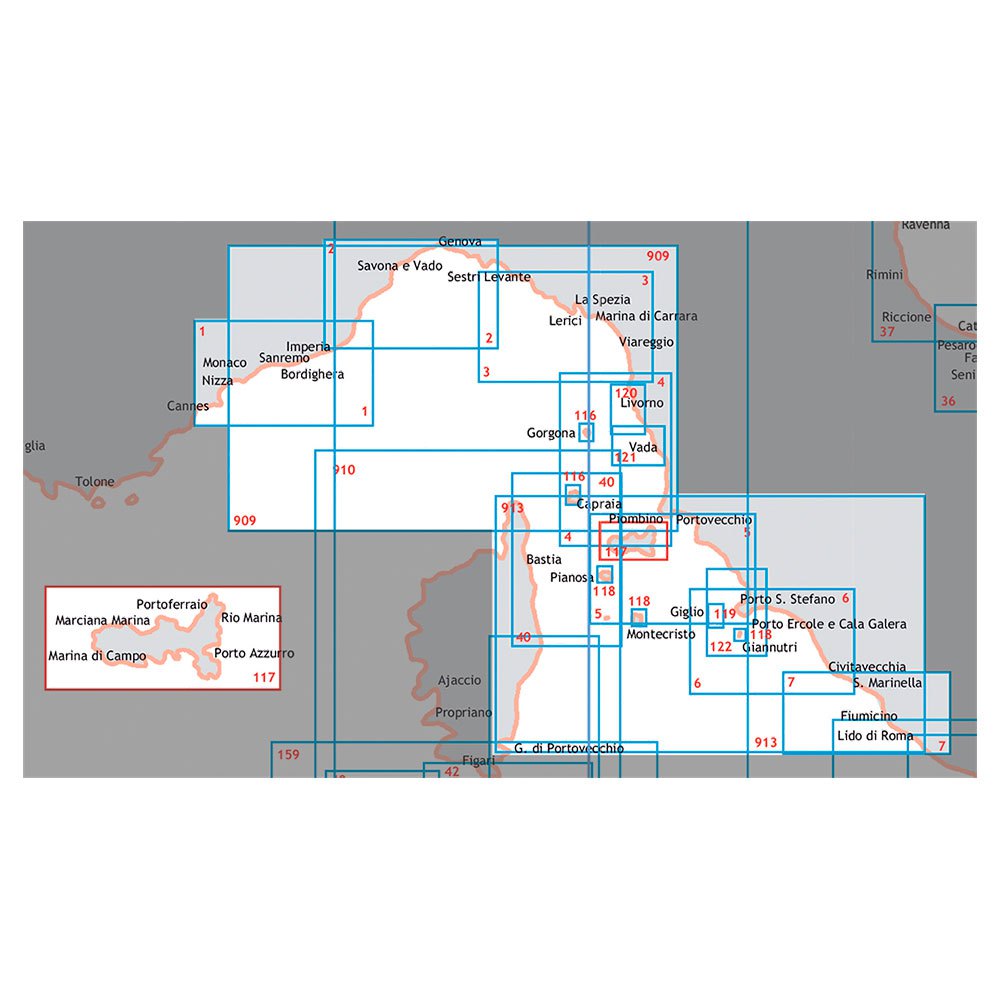 Купить Istituto idrografico 100118 Giannutri-Montecristo-Pianosa Морские карты Бесцветный 7ft.ru в интернет магазине Семь Футов