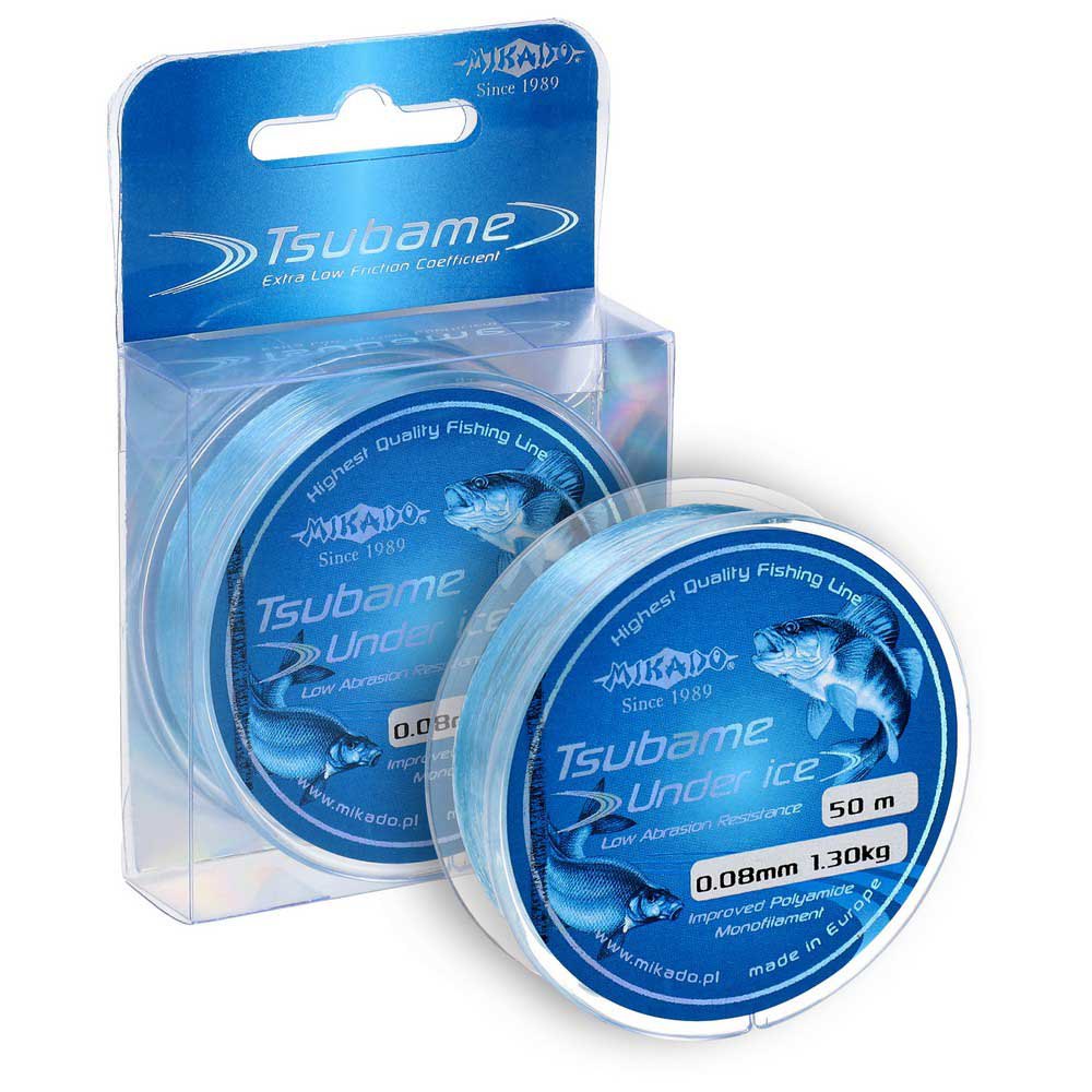 Купить Mikado ZTW-014 Tsubame Under Ice Мононить 50 м Голубой Blue 0.140 mm  7ft.ru в интернет магазине Семь Футов
