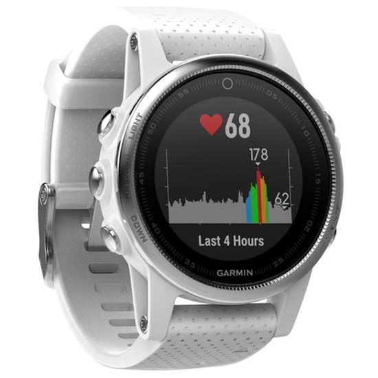 Купить Garmin 010-01685-00 Fenix 5S Часы Белая  Silver / White 7ft.ru в интернет магазине Семь Футов