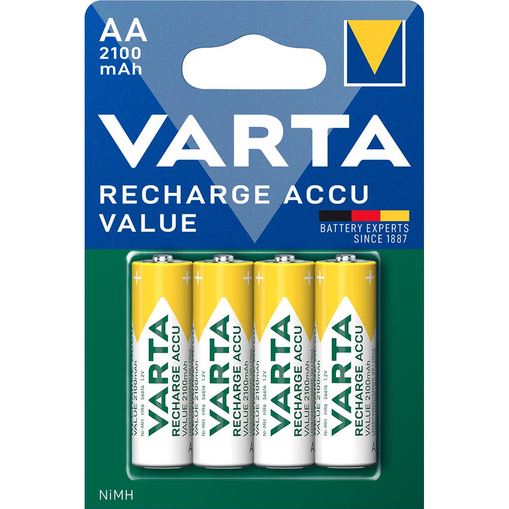 Купить Varta 38623 AA LR06 2100mAh Аккумуляторная батарея 4 единицы Зеленый Blue 7ft.ru в интернет магазине Семь Футов