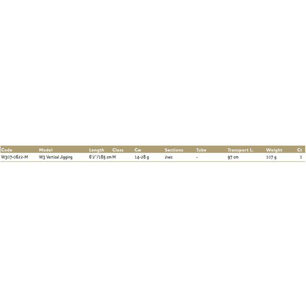 Купить Westin W307-0622-M W3 Vertical Удочка Для Джиггинга Черный Black 1.85 m  7ft.ru в интернет магазине Семь Футов