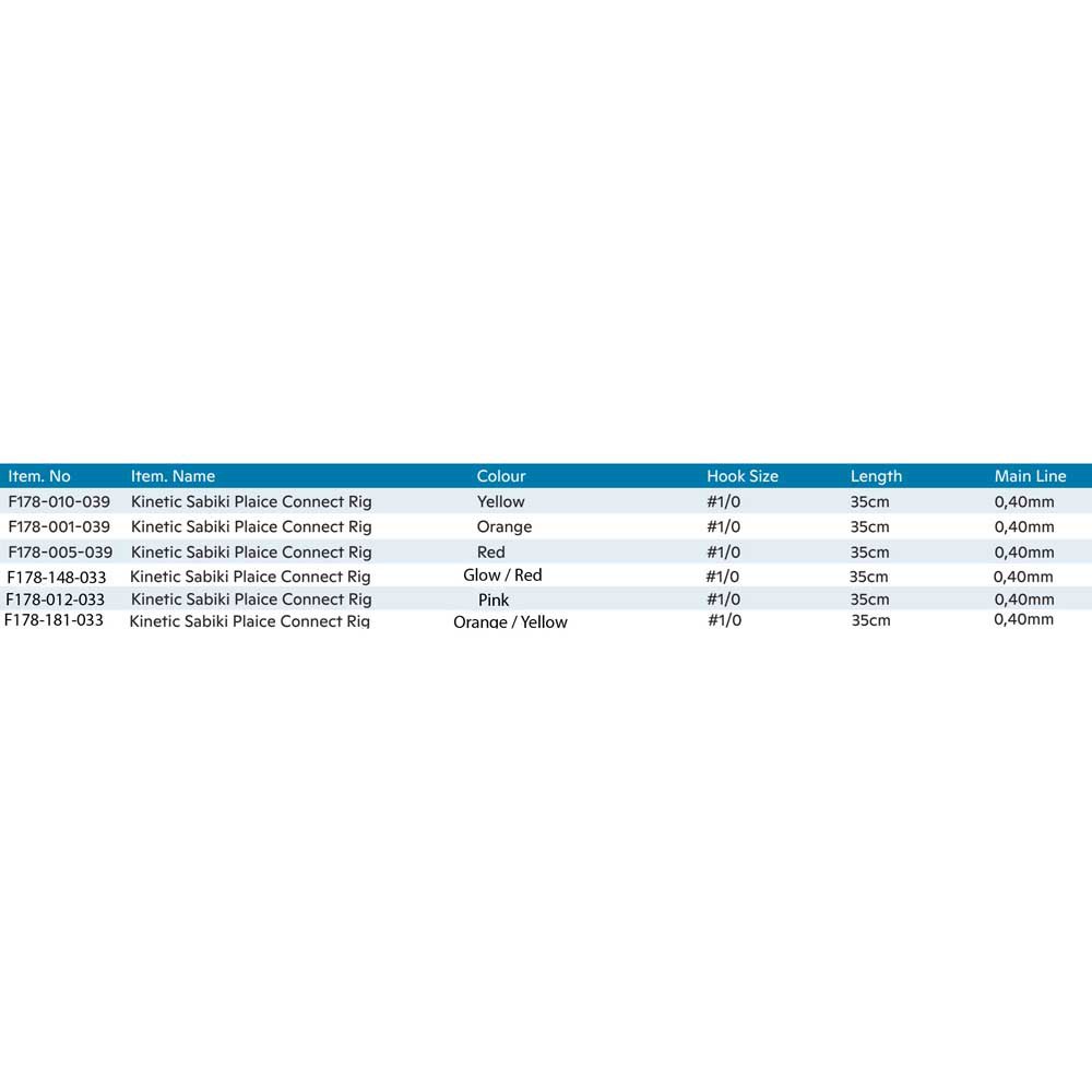 Купить Kinetic F178-010-039 Sabiki Plaice Connect Связанные Крючки Бесцветный Yellow 1/0  7ft.ru в интернет магазине Семь Футов