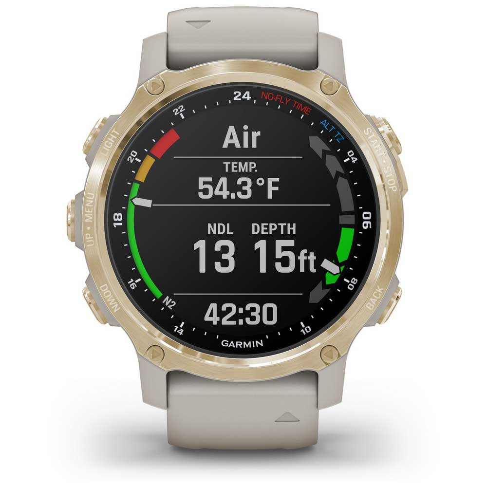 Купить Garmin 010-02403-01 Descent MK2S Компьютер Бежевый  Light Gold / Beige 7ft.ru в интернет магазине Семь Футов