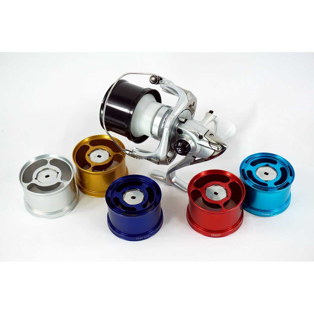 Купить MV Spools MV1-FL-T6-SILVER MV1 Прямая алюминиевая запасная шпуля Серебристый Silver T6  7ft.ru в интернет магазине Семь Футов